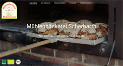 Desktop Screenshot of muehlenbaeckerei-scherbarth.de